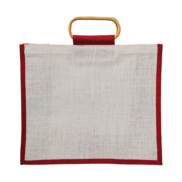 Bag Hessian Cane Handle 41w x 34hx 17g