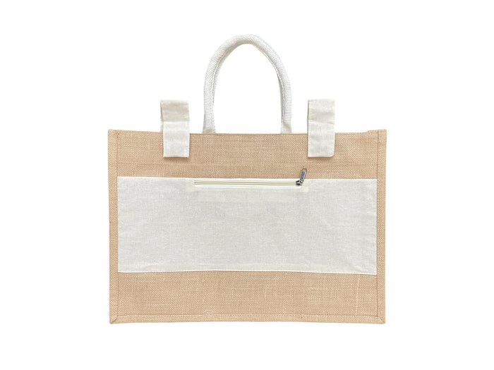 Bag Hessian 48cm (W) x 33cm (H) Natural