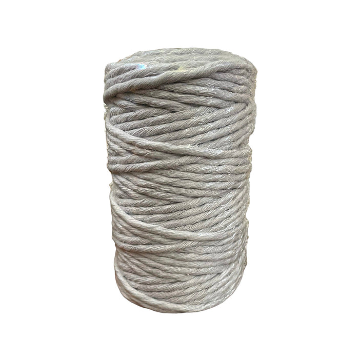 Cotton Twine 309 x 500g 4mm Light GreySingle Twist 80m