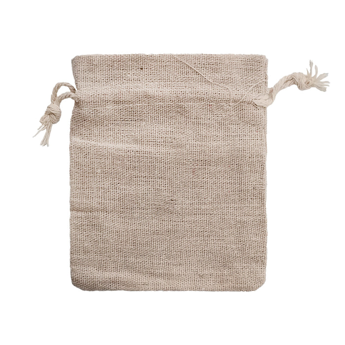 Bag Linen 11cm x 10cm Drawstring