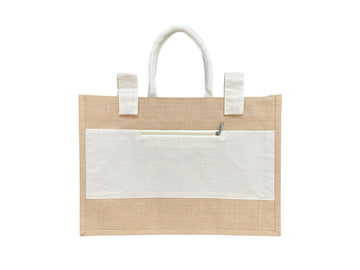 Bag Hessian 48cm (W) x 33cm (H) Natural