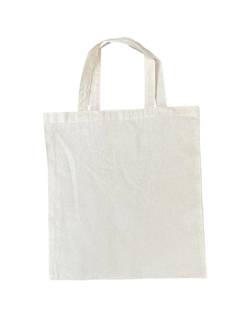 Bag Tote Calico 34cm (W) x 40cm (H) - Short Handle