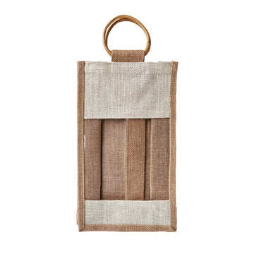 Bag Hessian 2 Wine WB306B 20x36x10cm