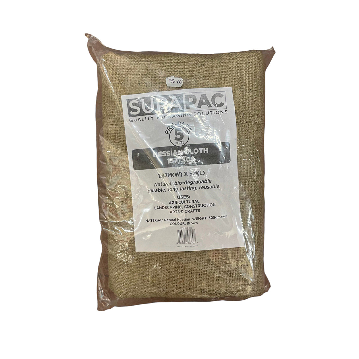 Hessian -Cloth 137/305 x5m