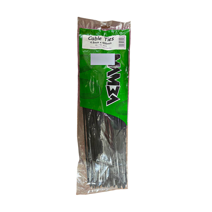 Cable Ties 400mm x 4.8mm 100 Black/White