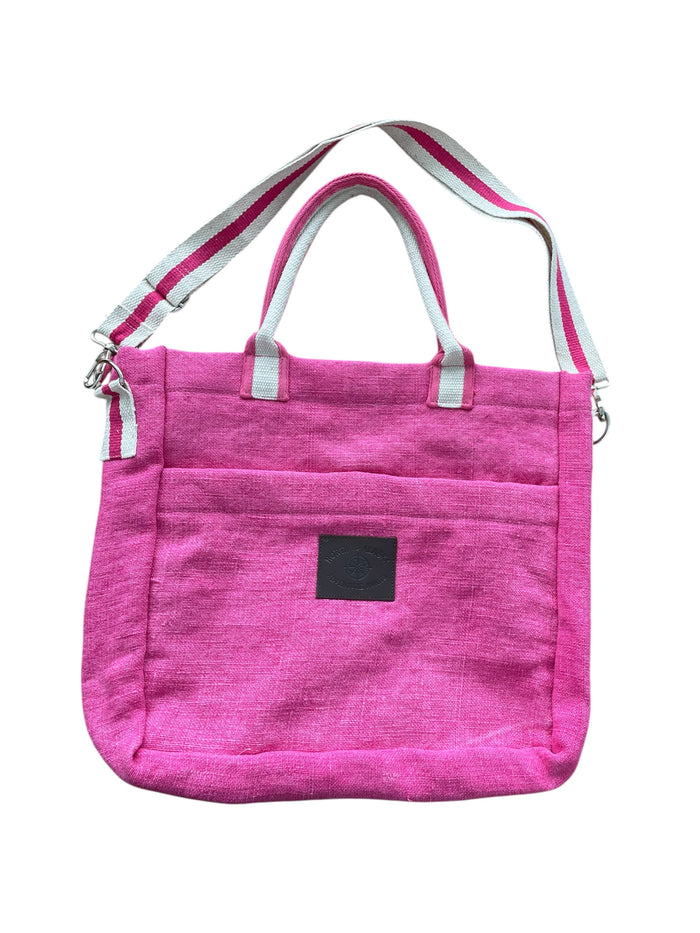Washed Jute Canvas Bag - 44cm (W) x 35cm (H)